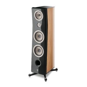 Focal Kanta N°3 Floorstanding Speakers (Pair) in Walnut High Gloss with Black Mat