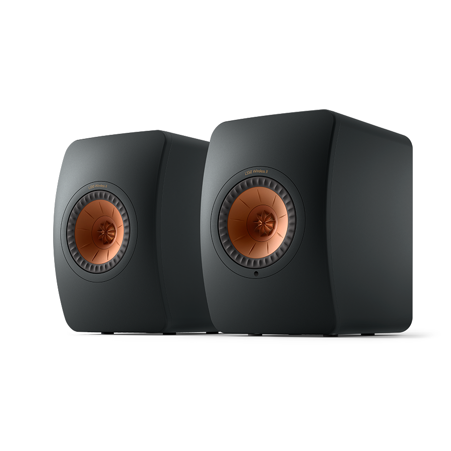 KEF LS50 Wireless II Speakers (Pair) in Carbon Black