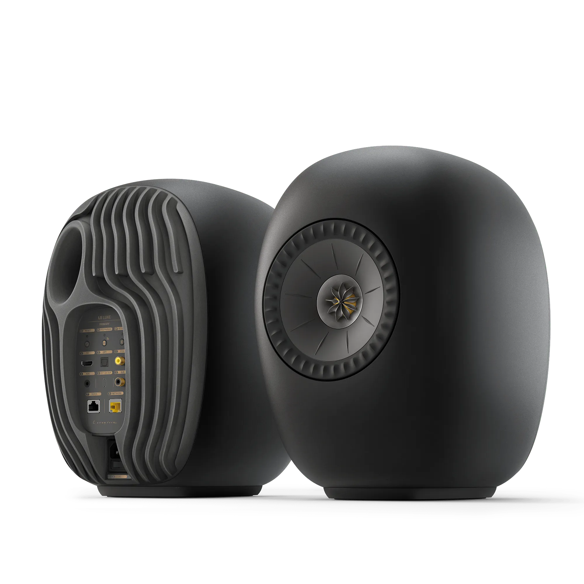 KEF LS LUXE Wireless Speakers (Pair) in Eclipse Black