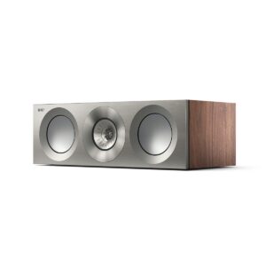 KEF Reference 2 Meta Center Channel Speaker in Satin Walnut/Silver